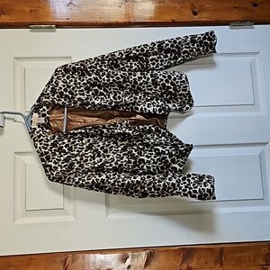 Hit List leopard print jacket.    A